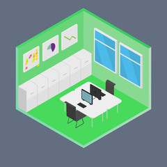 Vector Isometric Office