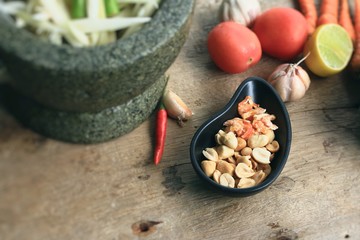 salted egg papaya salad