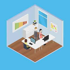 Vector Isometric Office