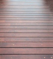 The path made by wooden stack 