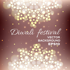 Vector illustration of Diwali festival. EPS10