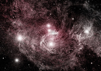 galaxy in a free space