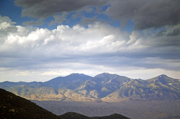 mountains clouds n desert