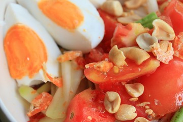 salted egg papaya salad