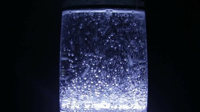 glass of water with aspirin