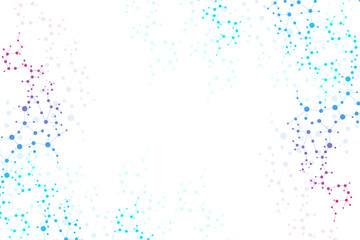 Structure molecule and communication Dna, atom, neurons. Science concept for your design. Connected lines with dots. Medical, technology, chemistry, science background. Vector illustration.