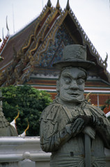 Obraz premium statue man w hat