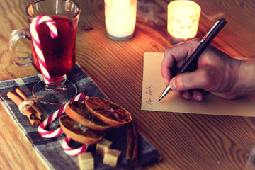 christmas hand writing story