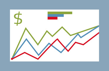 Statistic graphic element vector collection.