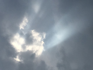 Fototapeta na wymiar The sunlight and cloud