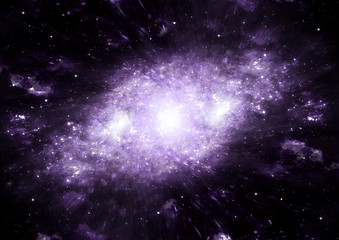 galaxy in a free space