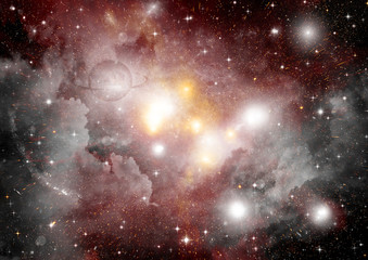 Naklejka premium galaxy in a free space