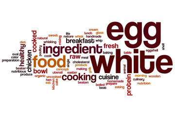 Egg white word cloud