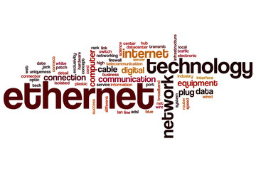 Ethernet word cloud
