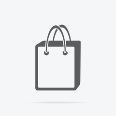 Simple Shopping Bag Icon Illustration