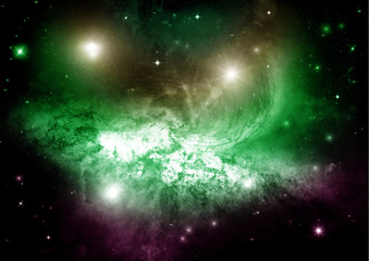 galaxy in a free space