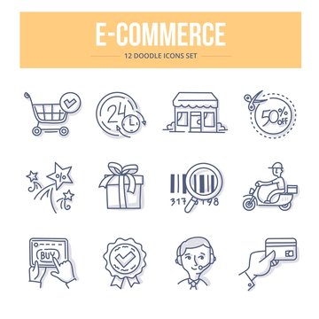 Ecommerce Doodle Icons