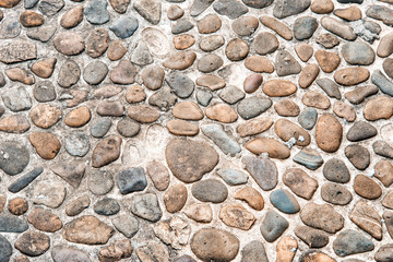 pattern decorative uneven cracked real stone wall surface with c