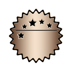 luxury ombre emblem or label icon image vector illustration design 