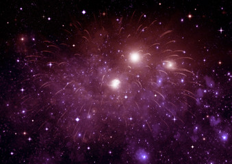 Fototapeta premium galaxy in a free space