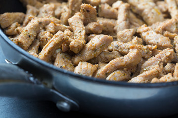 gyros in a pan