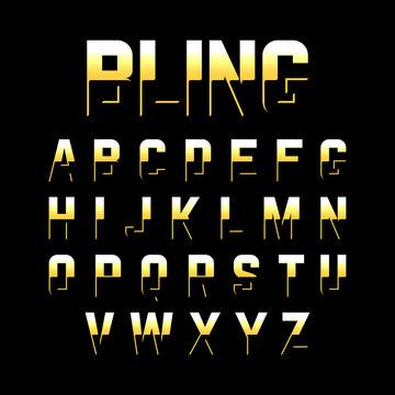 Bling style font
