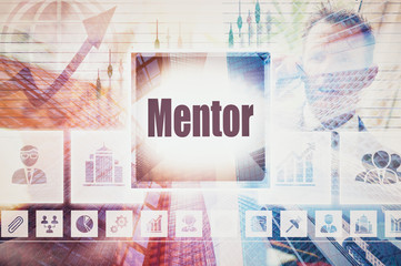 A Mentor business concept montage.