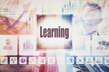 A Learning business concept montage.