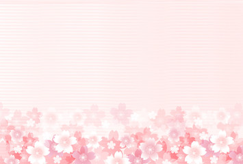 桜　和紙　年賀状　背景 