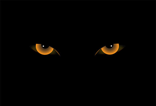 Demon eyes orange color