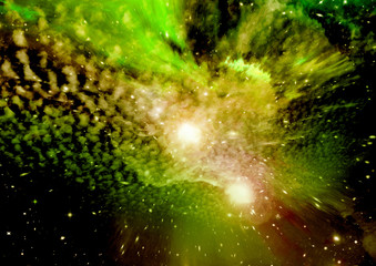 galaxy in a free space