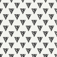 Geometric line monochrome abstract hipster seamless pattern with triangle. Wrapping paper. Scrapbook paper. Tiling. Vector illustration. Background. Graphic texture for your design, wallpaper.