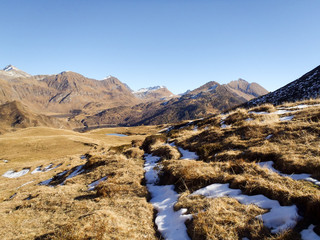 Hiking in the mountains