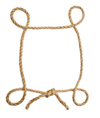 picture frame of rope