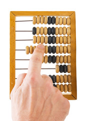 calculation on wooden accounts