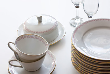 serving dinner table