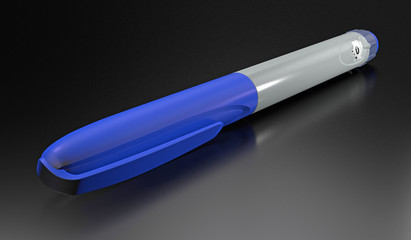 3D render of a fictitious insulin pen.
