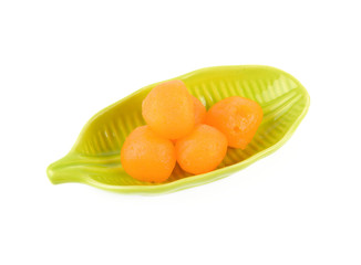 thong yot ( eggdrop sweet ) dessert