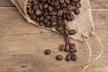 coffee beans in a bag