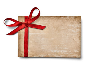 ribbon bow card note chirstmas celebration greeting