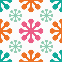 Seamless background with snowflakes. Print. Repeating background. Cloth design, wallpaper.