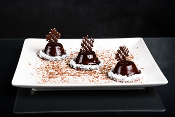 Freshly baked chocolate