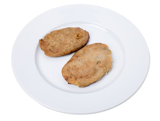 Delicious pork cutlets.