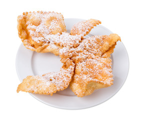 Sweet fried puff biscuits.