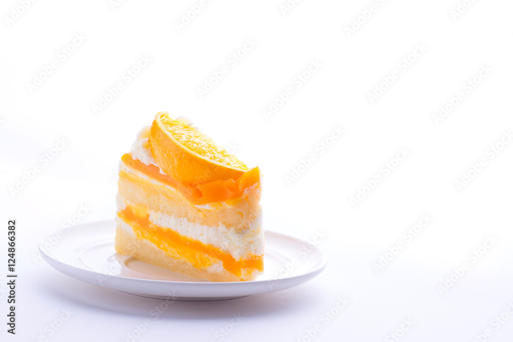 Wall mural orange cake