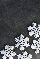 Christmas background - white, decorative snowflake 