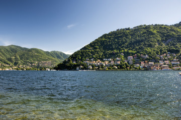 Fototapeta na wymiar Como (Lombardy, Italy) and its lake