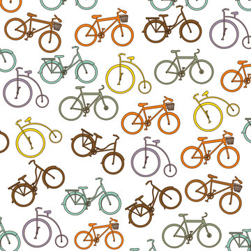 bike or bicycle icon pattern background image vector illustration design 