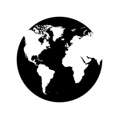 planet earth pictogram icon image vector illustration design 