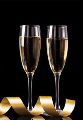New Year, wedding or anniversary champagne